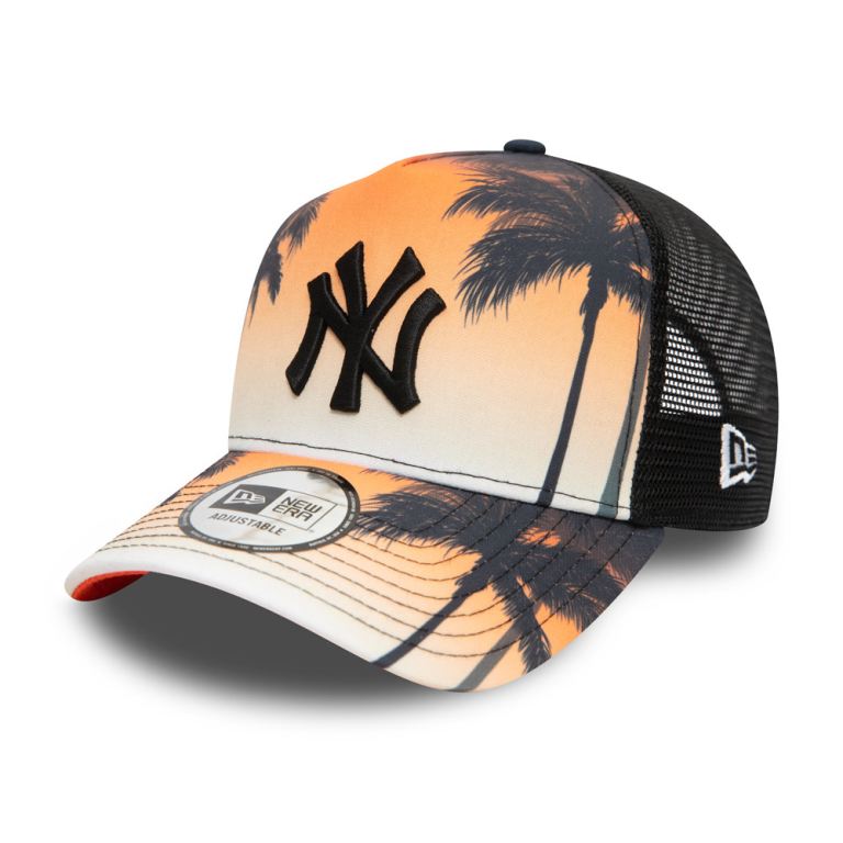 Gorras New Era Mlb Negros - New York Yankees Summer City A-Frame Trucker 93514VFRT